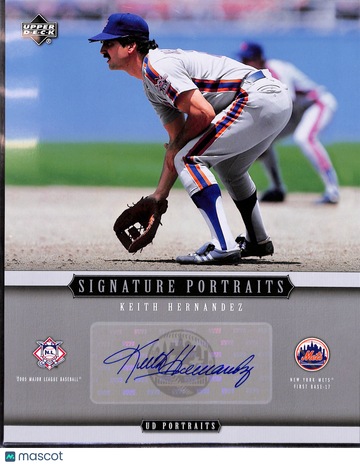 2005 Upper Deck UD Portraits Signature Portraits Keith Hernandez #SP-KH
