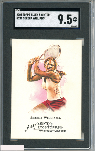 2008 TOPPS ALLEN AND GINTER SERENA WILLIAMS #249 SGC 9.5 MT+