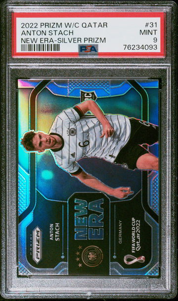 2022 PANINI ANTON STACH PRIZM WORLD CUP QATAR NEW ERA SILVER PRIZM #31 PSA 9