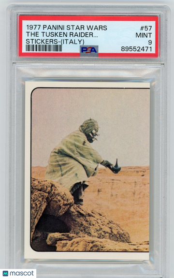 1977 Panini Stickers Star Wars (Italy) The Tusken Raider.. . #57 PSA 9