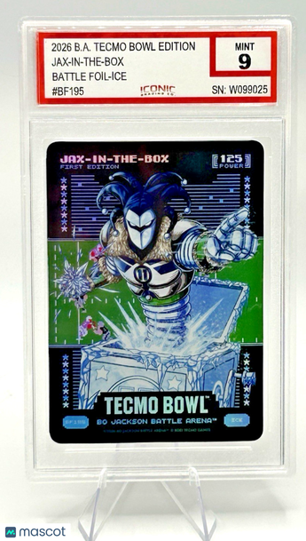 2026 B.A. Tecmo Bowl Edition Bo Jackson Jaxon Smith-Njigba #BF 195 Foil Parallel/Variety 9