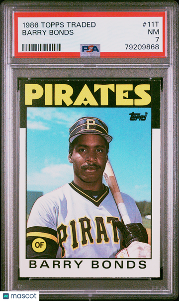 1986 Topps Traded Barry Bonds #11T PSA 7