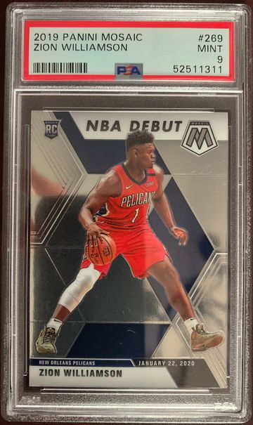 2019 Panini Mosaic Zion Williamson PSA 9