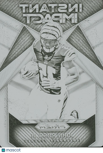 John Ross 2017 Rookie Printing Plate Auto Cincinnati Bengals
