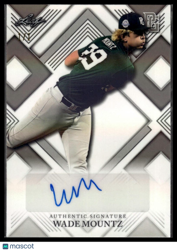 2023 Leaf Perfect Game National Showcase Wade Mountz #AU-WM2 Autographs Black SN AU