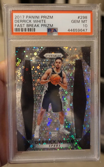 2017-18 Derrick White Fast Break Prizm (PSA 10)