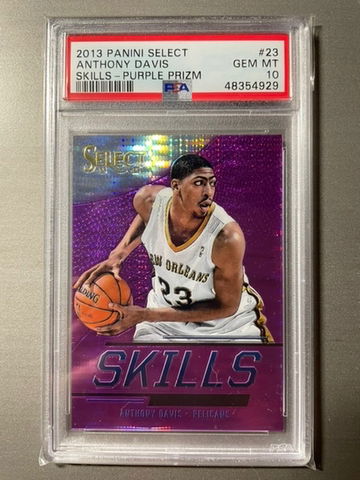 2013 Select Skills Purple Prizm Anthony Davis /99 Low Pop PSA 10