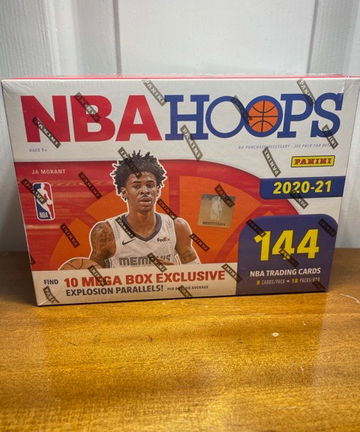 2020-2021 NBA Hoops Mega Box Factory Sealed