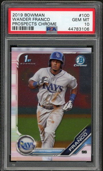 Wander Franco 2019 Bowman Chrome Rookie PSA 10
