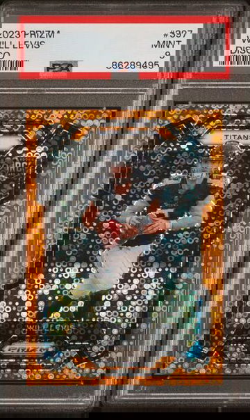 2023 Panini Prizm WILL LEVIS #397 DISCO Rookie RC Titans PSA 9 MINT