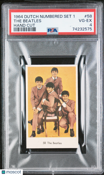 1964 Dutch Numbered Set 1 The Beatles #58 Hand Cut PSA 4
