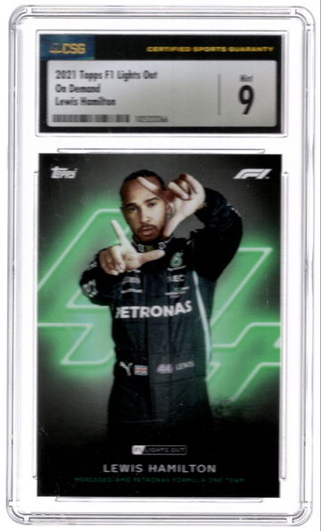2021 Topps F1 Lights Out Lewis Hamilton 9