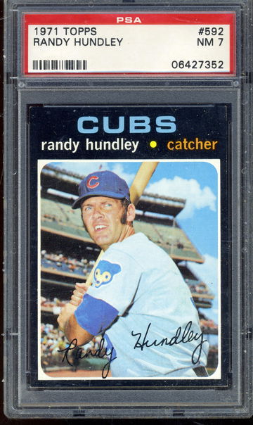 1971 TOPPS 592 HUNDLEY