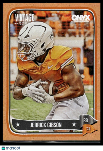 2024 Onyx Vintage Jerrick Gibson #OVJEGI Orange SN