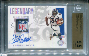 2020 Panini Encased Legendary Swatch Signatures Diamond Terrell Davis #LSSTD BGS 9.5 Auto 10
