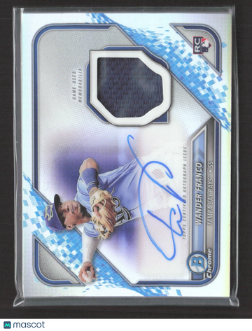 2022 Bowman Chrome Wander Franco #BCAR-WF /150 RC Game-Used Memorabilia
