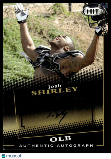 2015 SAGE HIT Josh Shirley #A64 Autographs Black AU