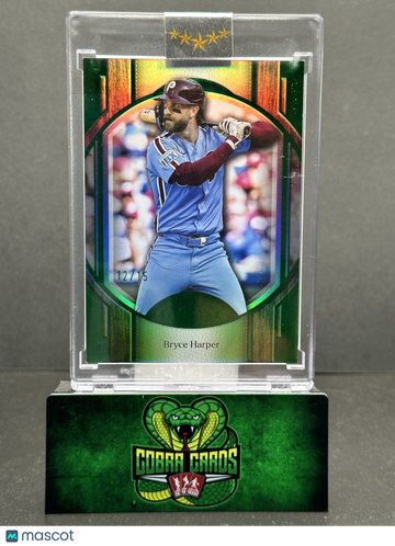 2025 Topps Five Star Bryce Harper #3 Green 12/15