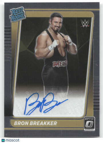 2022 Panini Chronicles Donruss Optic Rated Rookie Autograph Bron Breakker #RR-BBK
