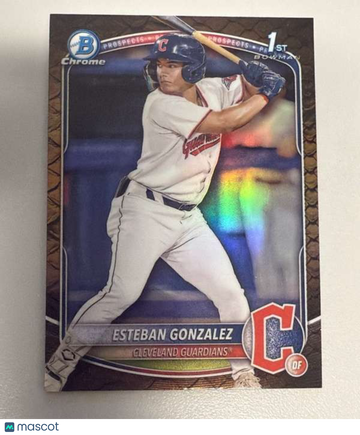 2025 Bowman - Chrome Prospects Reptilian Refractor Esteban Gonzalez #BCP-70