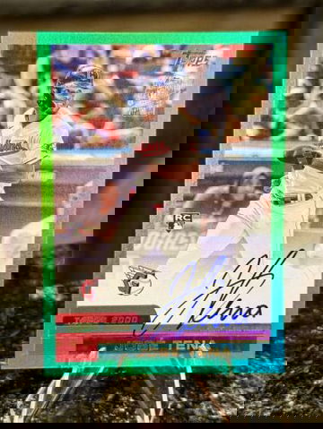 2024 Topps Archives JOSE TENA RC AUTO #/99 GREEN FOIL 2000 Fan Favorites NATS