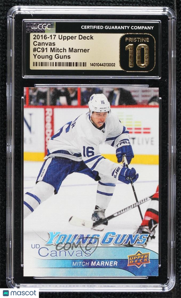 2016-17 Upper Deck - UD Canvas Mitch Marner #C91 Young Guns Rookie Canvas CGC 10
