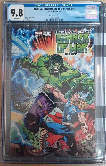 Hulk vs Thor: Banner of War Alpha #1 Shaw Variant CGC 9.8
