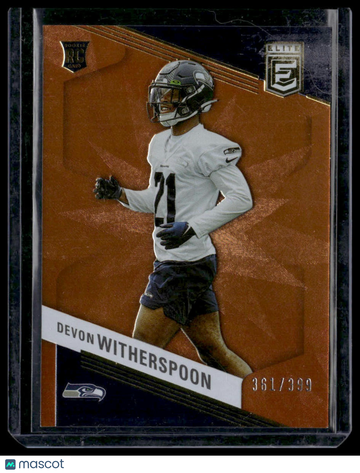 2023 Donruss Elite Devon Witherspoon #133 Orange SN