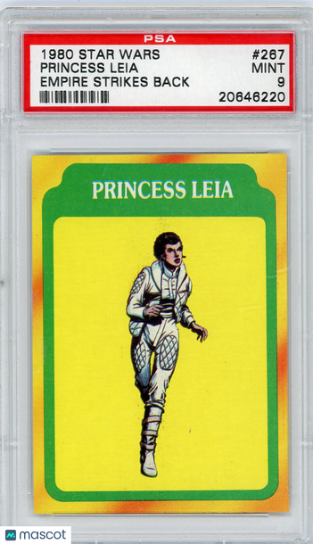 1980 Star Wars Empire Strikes Back Princess Leia #267 PSA 9