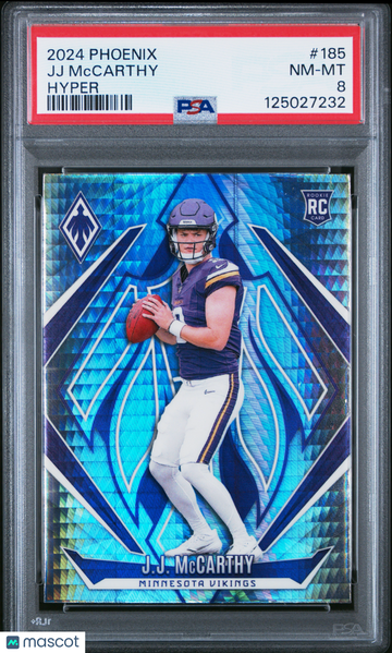 2024 Panini Phoenix JJ Mccarthy #185 Hyper PSA 8