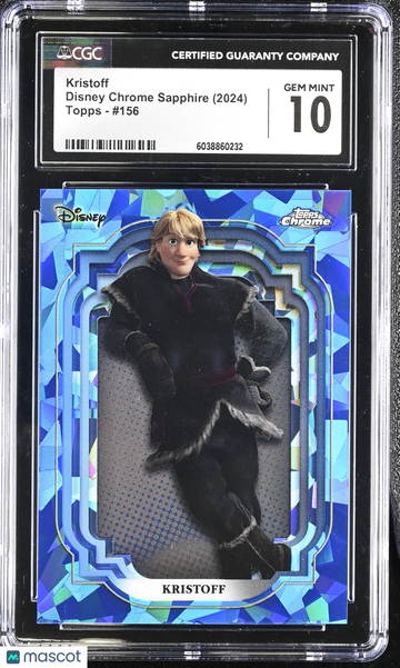 2024 Topps Disney Chrome Sapphire Kristoff #156 CGC 10