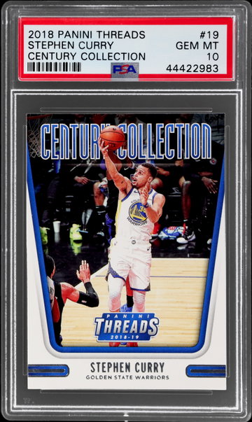 2018 Panini Threads Stephen Curry Century Collection PSA 10