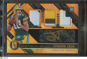 2020 Panini Gold Standard Jordan Love Patch Rookie Panini Authentic
