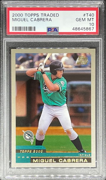 2000 Topps Traded #T40 Miguel Cabrera PSA 10