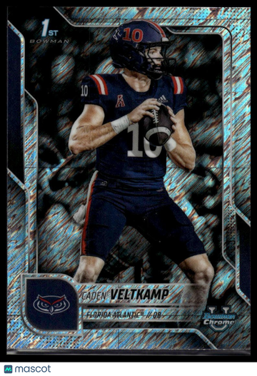 2025 Bowman Chrome University Caden Veltkamp #41 Shimmer Refractor