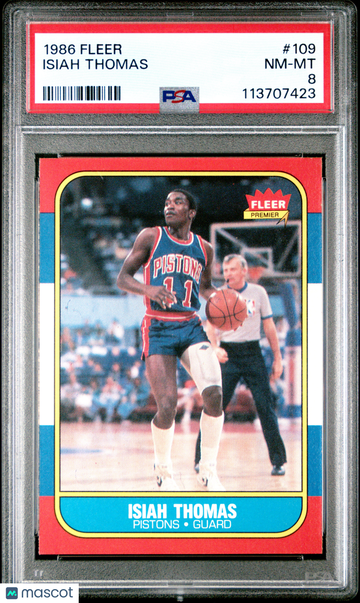 1986 Isiah Thomas #109 PSA 8