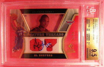 2007-08 SP ROOKIE THREADS GOLD #50 AL HORFORD AUTO 42/50 BGS 9.5 GEM MINT