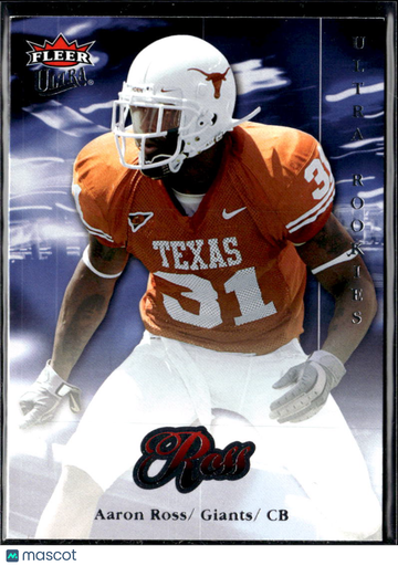 Aaron Ross 2007 Fleer Ultra New York Giants
