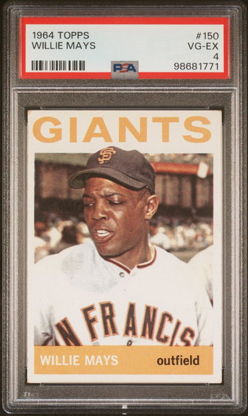 1964 Topps #150 Willie Mays PSA 4