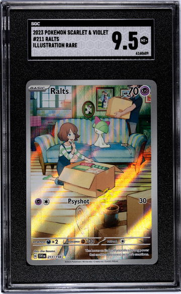 2023 Pokemon Scarlet & Violet #211 Ralts Illustration Rare SGC 9.5