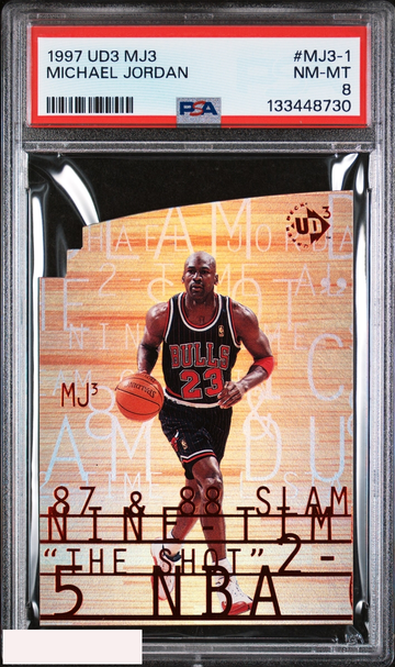 1997 UD3 MJ3 MICHAEL JORDAN #MJ3-1 BULLS HOF PSA 8 NM-MT