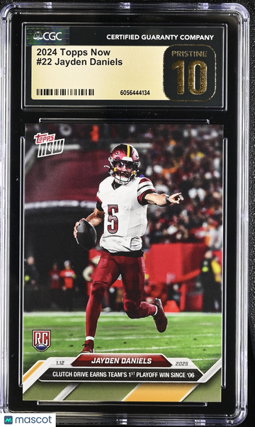 2024 Topps Now Jayden Daniels #22 CGC 10