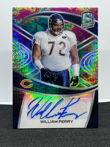 2021 Panini Spectra William Fridge Perry Signature Set #SIG-WP CELESTIAL /50