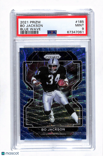 2021 Panini Prizm Bo Jackson #185 Blue Wave PSA 9