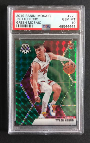 2019 Tyler Herro Panini Green Mosaic #223 psa 10