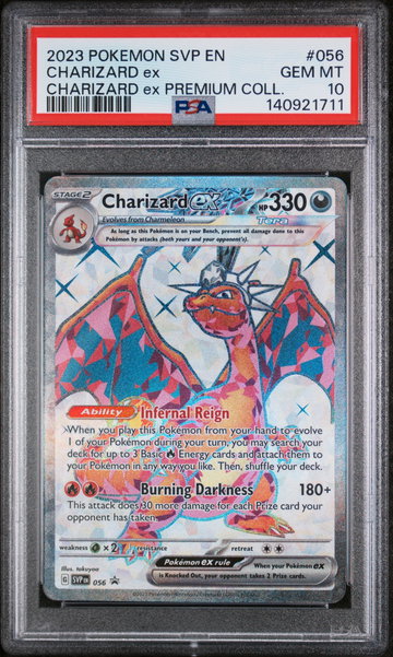 2023 POKEMON SVP EN-SV CHARIZARD EX  BLACK STAR PROMO #056 PSA 10