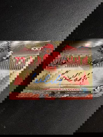 Cam Collier 2024 Bowman Chrome Top 100 Superfractor Autograph 1/1 Rookie BTPA-73