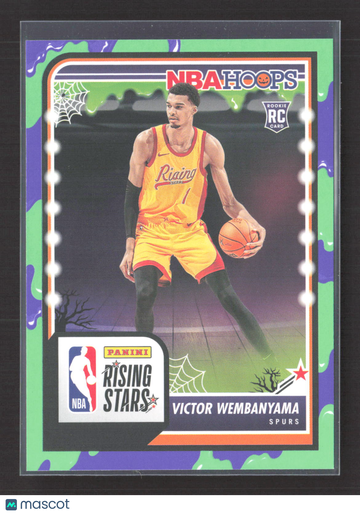 2024 Panini NBA Hoops Haunted Hoops Victor Wembanyama #282 Rising Stars Slime