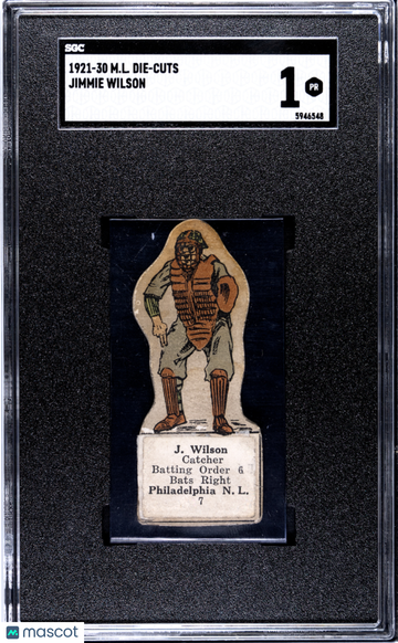 1921 M.L. Die-Cuts Jimmie Wilson SGC 1