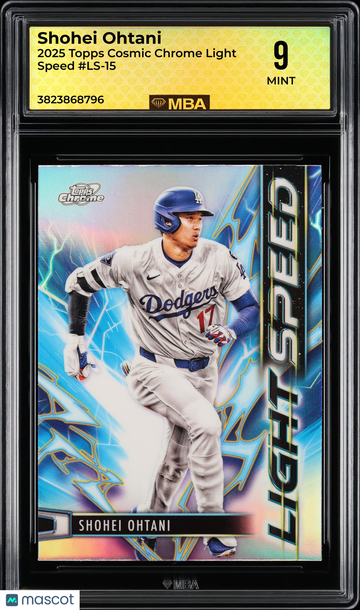 2025 Topps Cosmic Chrome Light Speed Shohei Ohtani #LS-15 MBA 9